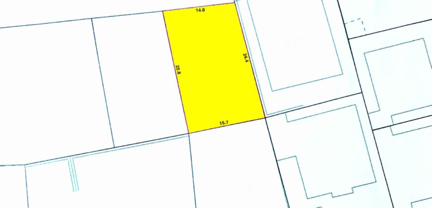 Land for sale RB located in Tubli , land size 382.10 SQM, offered for BD 98,709 /- (Price Negotiable)