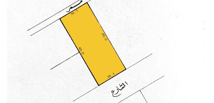 للبيع أرض سكني إستثماري بمنطقة العكر الغربي