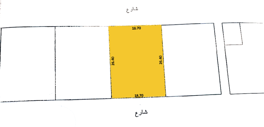 للبيع أرض سكني خاص ( أ ) بمنطقة االرفاع الغربي