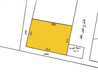 Land for sale classified as B3 and located in Janabiya